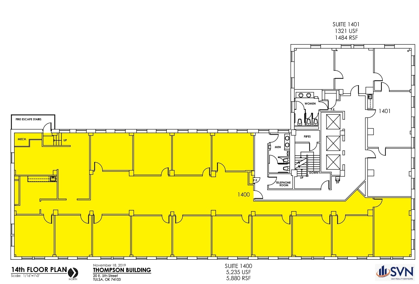 20 E 5th St, Tulsa, OK for lease Floor Plan- Image 1 of 1