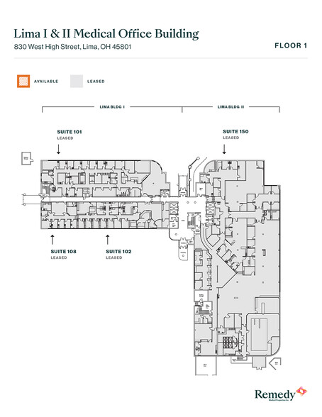 830 W High St, Lima, OH for lease - Floor Plan - Image 2 of 4