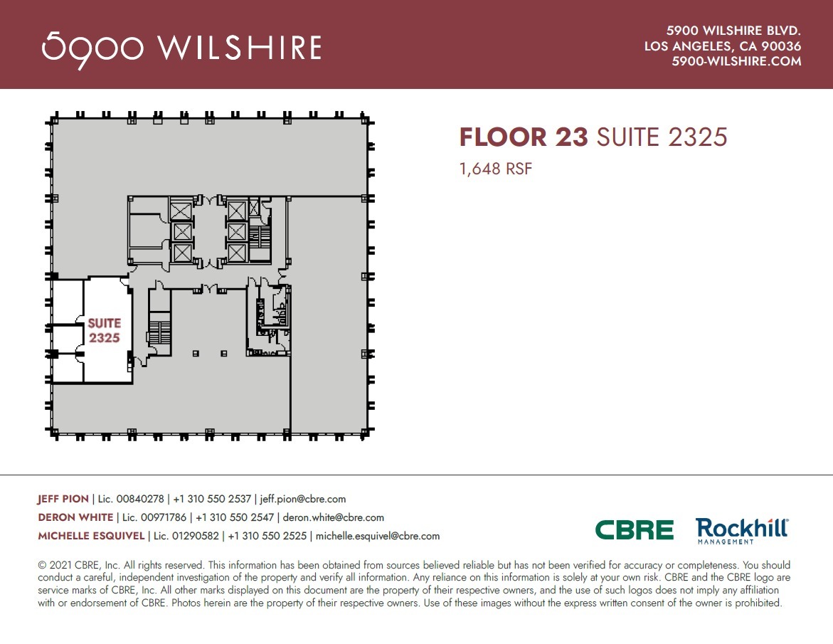 5900 Wilshire Blvd, Los Angeles, CA for lease Floor Plan- Image 1 of 1