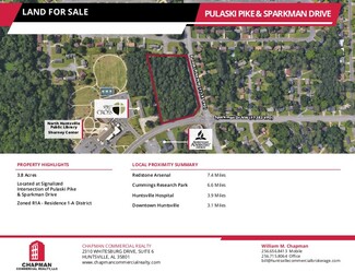 More details for Pulaski Pike And Sparkman Dr, Huntsville, AL - Land for Sale