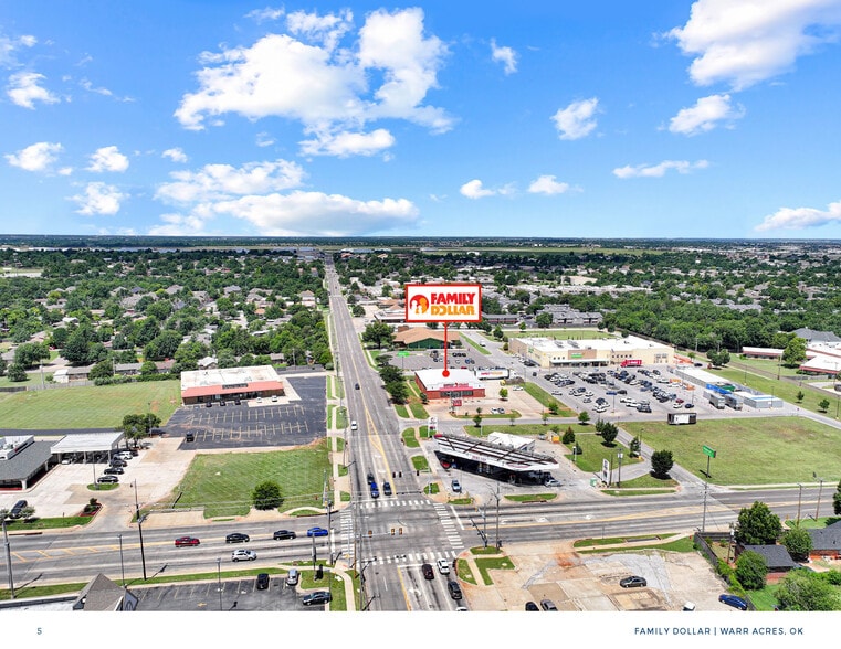 5903 NW 63rd Street, Warr Acres, OK for sale - Aerial - Image 2 of 5