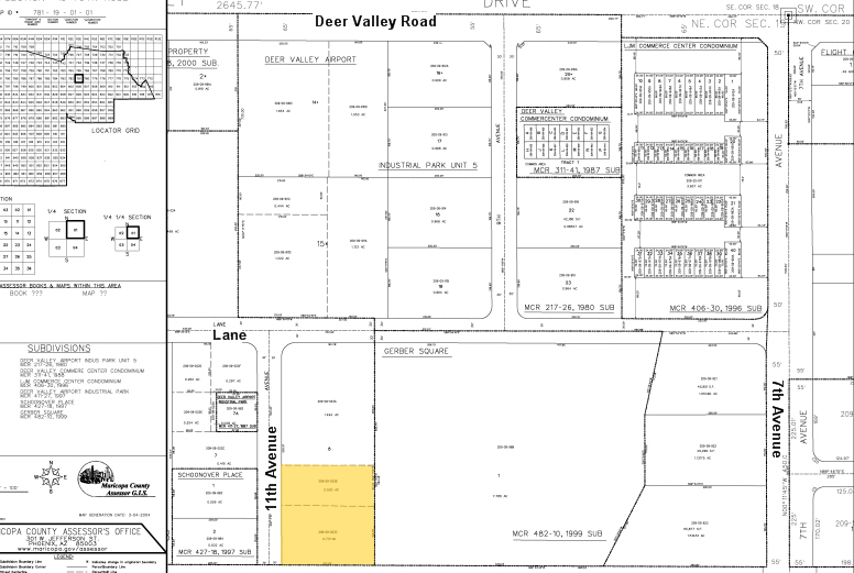 21411 N 11th Ave, Phoenix, AZ for sale - Plat Map - Image 2 of 12