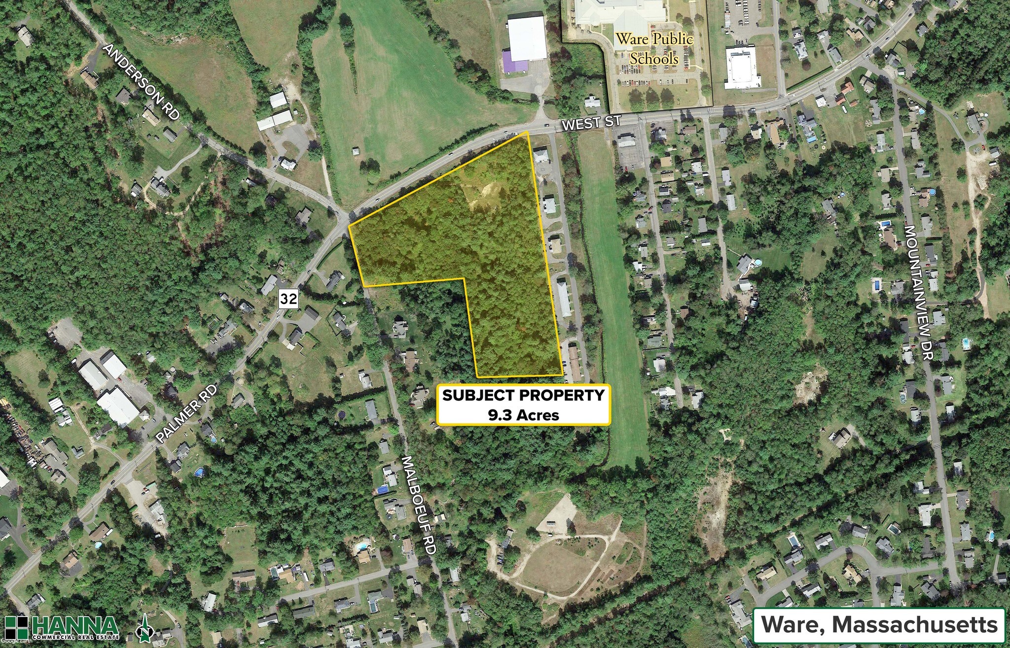 252 West St, Ware, MA for sale Aerial- Image 1 of 1