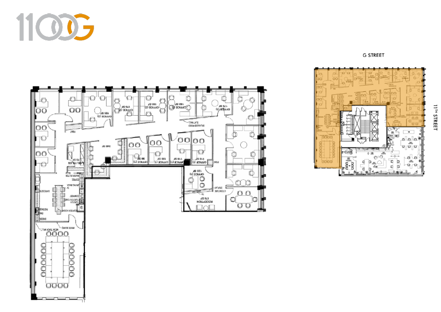 1100 G St NW, Washington, DC for lease Floor Plan- Image 1 of 1