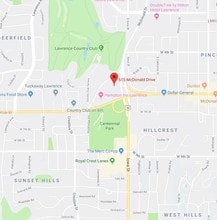 515 McDonald Dr, Lawrence, KS - AERIAL  map view