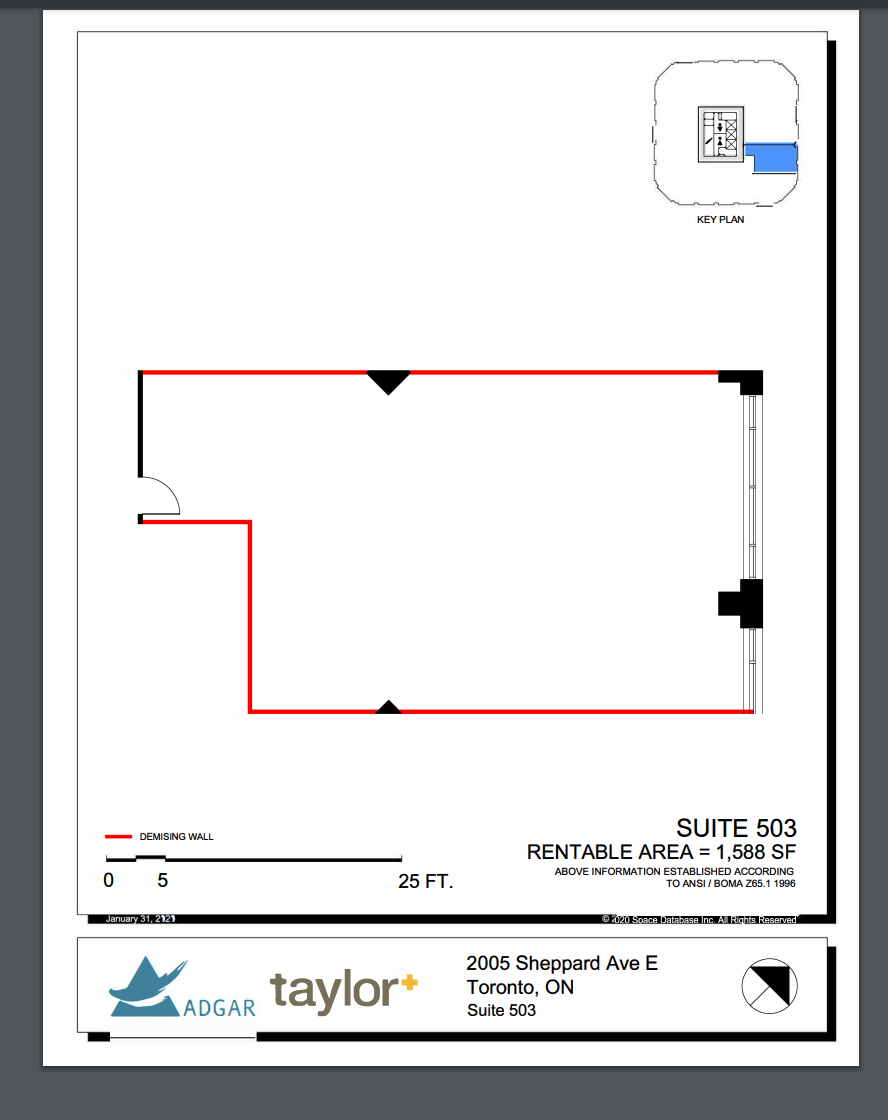 2001 Sheppard Ave E, Toronto, ON for lease Floor Plan- Image 1 of 1