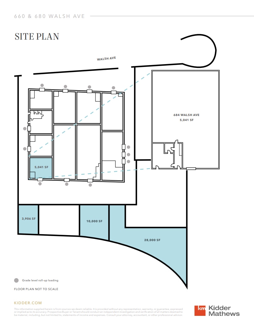 660 Walsh Ave, Santa Clara, CA for lease Site Plan- Image 1 of 3