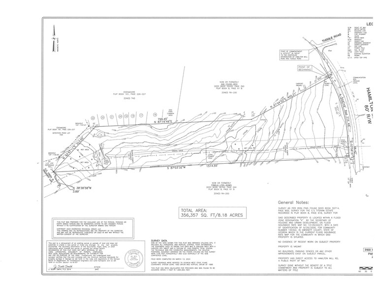 3100 Hamilton Mill Rd, Buford, GA for sale - Plat Map - Image 2 of 2