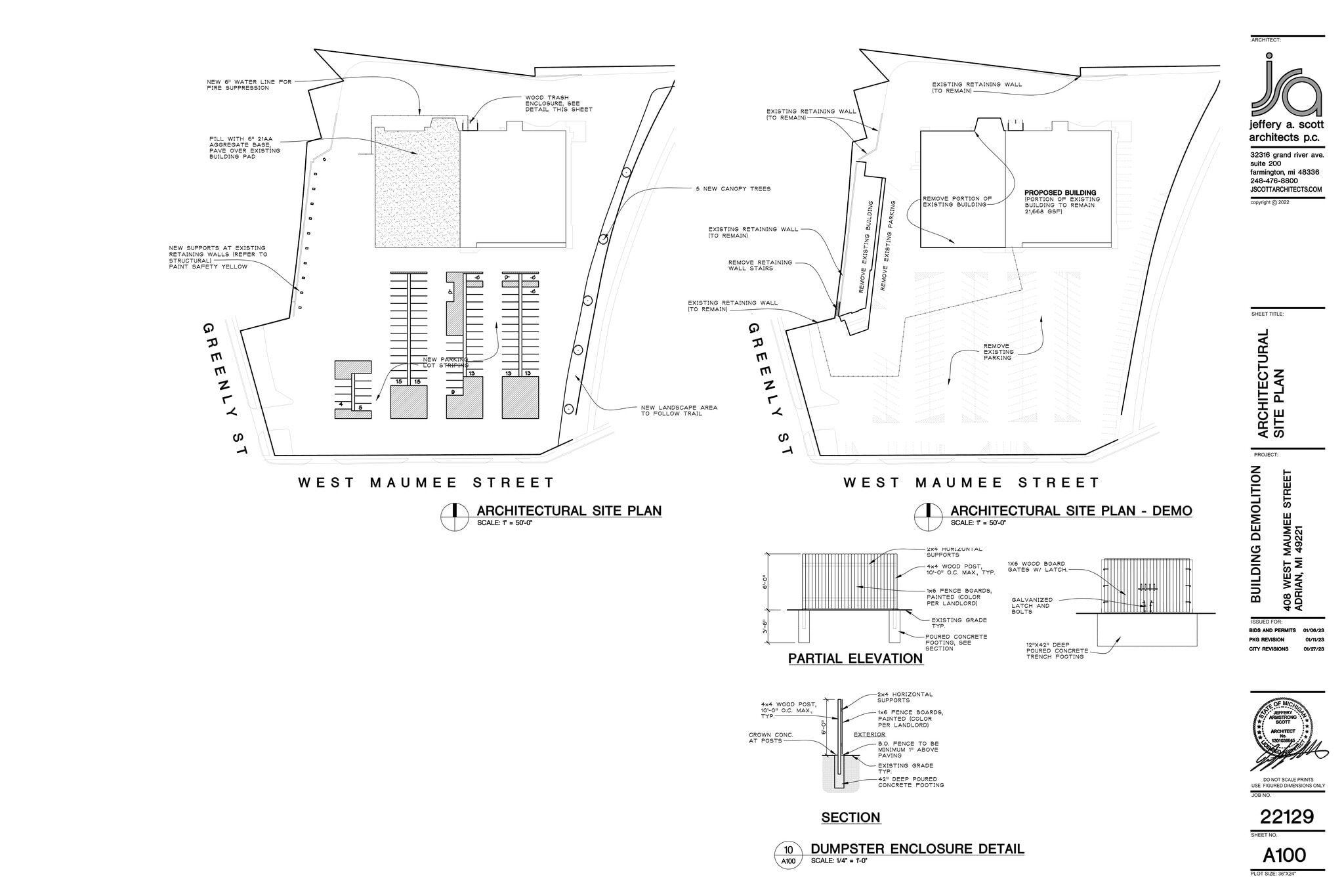 408 W Maumee St, Adrian, MI for lease Site Plan- Image 1 of 1