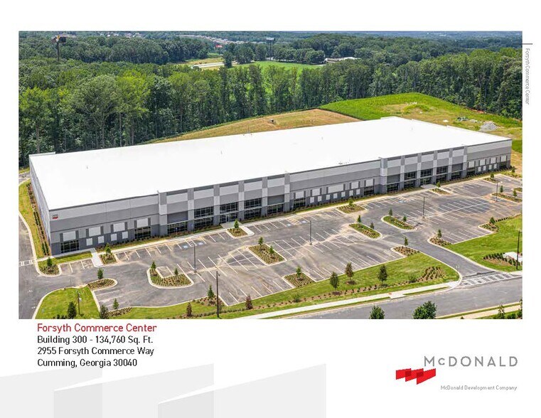 2955 Forsyth Commerce Way, Cumming, GA for lease - Aerial - Image 3 of 3