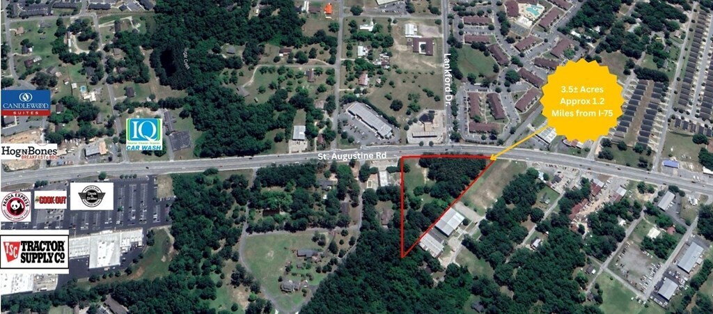 3.5 Acres Augustine Road Rd, Valdosta, GA for sale Aerial- Image 1 of 3