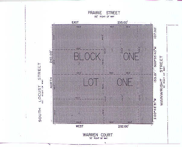 501-517 S Locust St, Denton, TX for sale Plat Map- Image 1 of 1