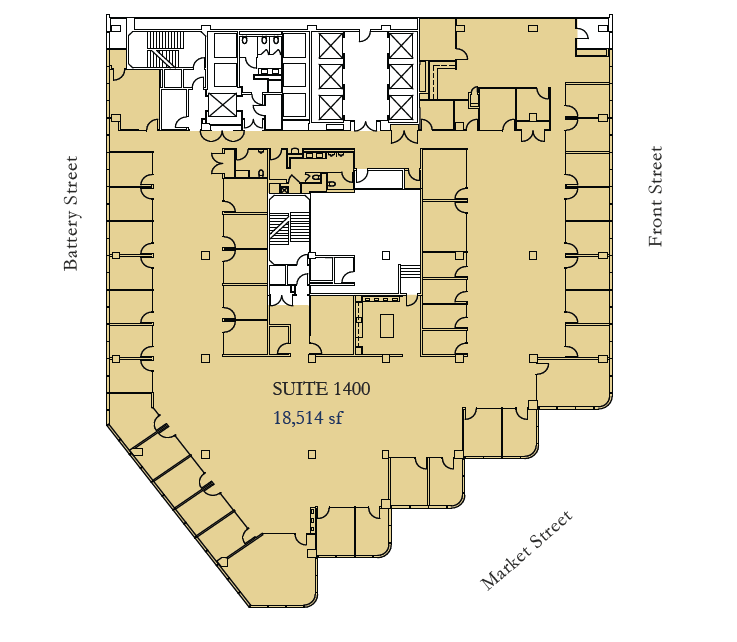 One Front St, San Francisco, CA for lease Floor Plan- Image 1 of 1