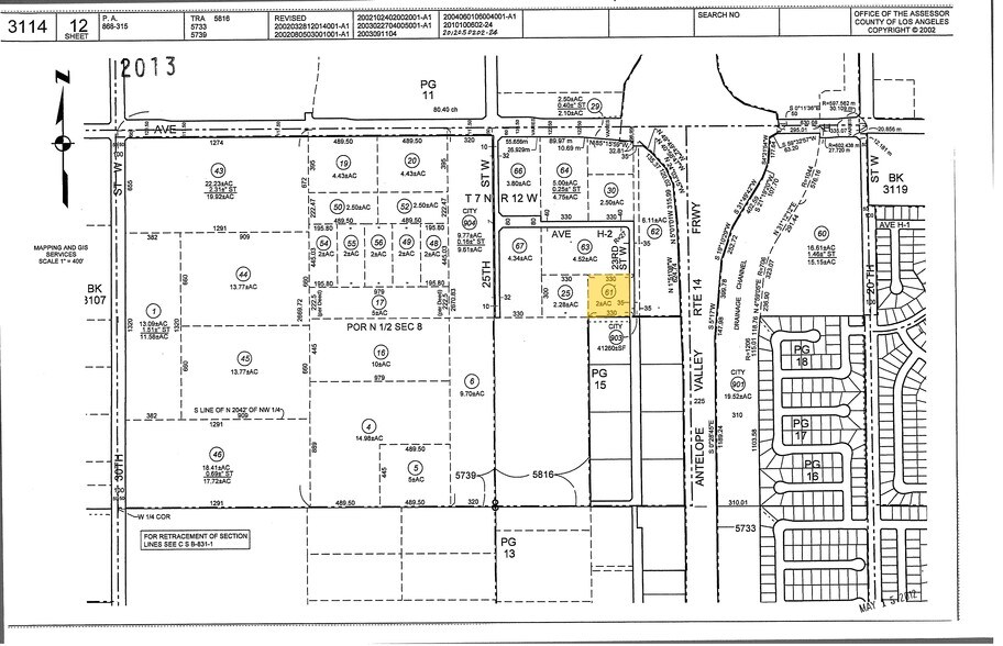 23rd W Avenue H 4, Lancaster, CA for sale - Plat Map - Image 2 of 2