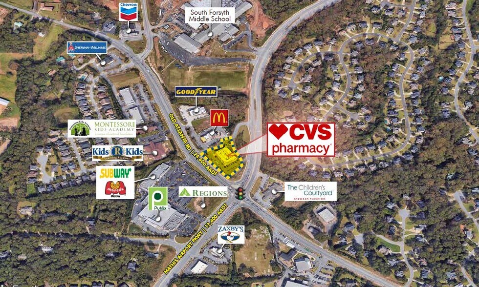 3095 Old Atlanta Rd, Cumming, GA for sale - Aerial - Image 1 of 1