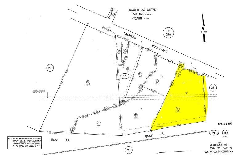 4036 Pacheco Blvd, Martinez, CA for lease - Plat Map - Image 3 of 3