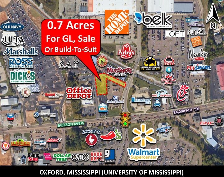 0 Jackson Ave W, Oxford, MS for sale Building Photo- Image 1 of 4