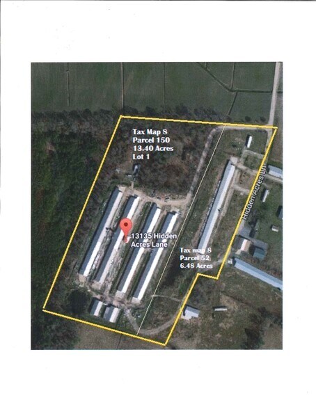 13135 Hidden Acres Ln, Bishopville, MD for sale - Aerial - Image 1 of 10