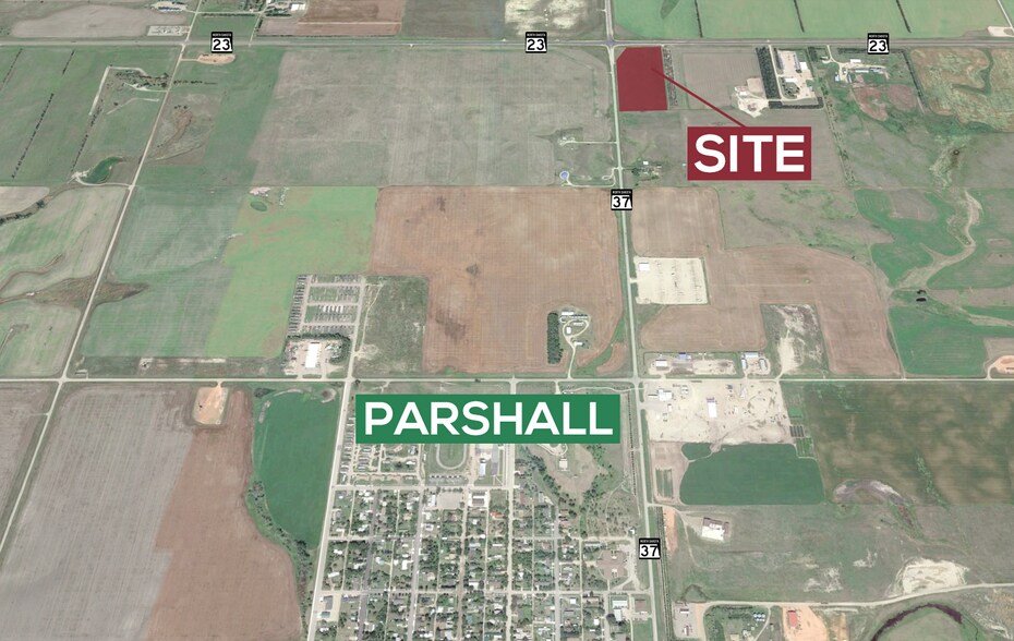ND Highway 37 & ND Highway 23, Parshall, ND for sale - Aerial - Image 2 of 3