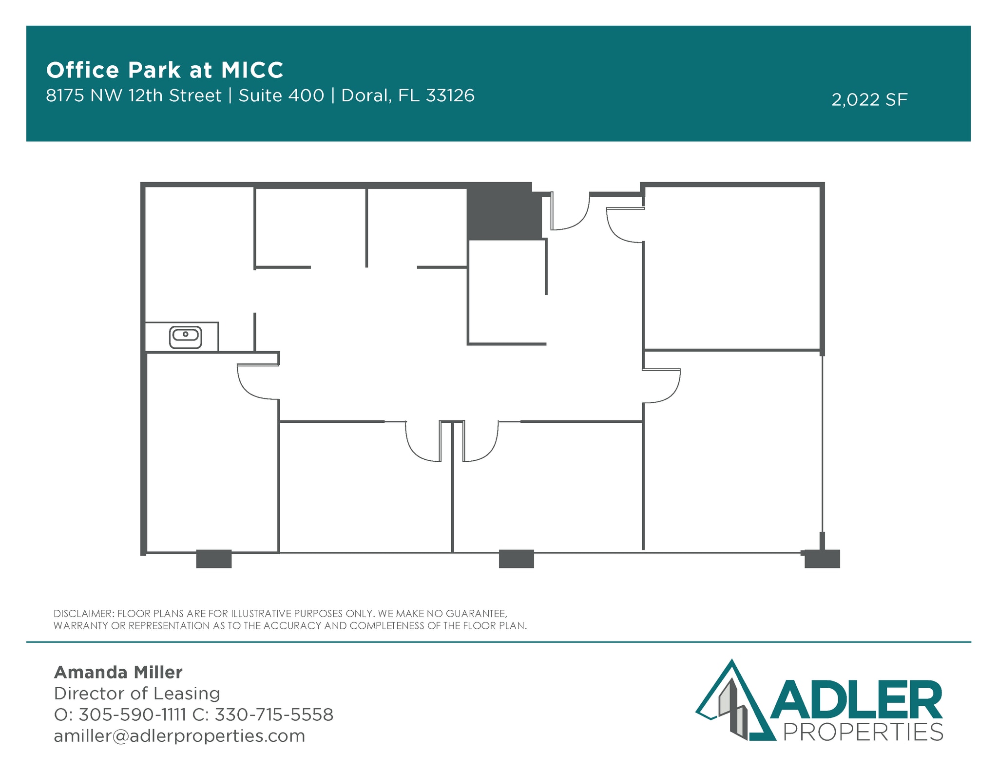 7925 NW 12th St, Doral, FL for lease Floor Plan- Image 1 of 1