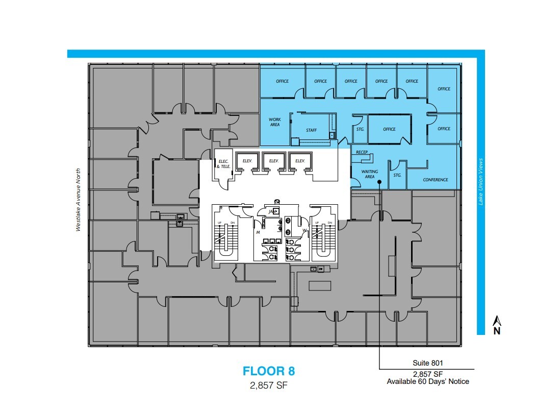 1200 Westlake Ave N, Seattle, WA for lease Floor Plan- Image 1 of 1