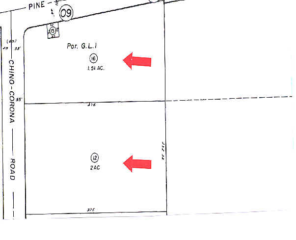 7911 Pine Ave, Chino, CA for sale - Plat Map - Image 3 of 5