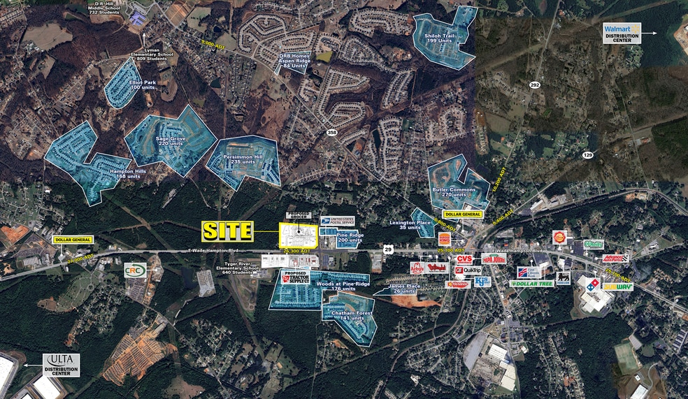 12561 Wade Hampton Boulevard, Duncan, SC for lease - Aerial - Image 2 of 4