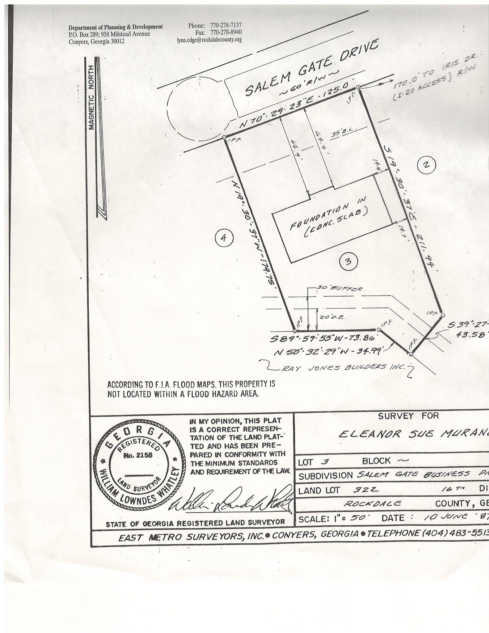 343 Salem Gate Dr SE, Conyers, GA for sale Plat Map- Image 1 of 1