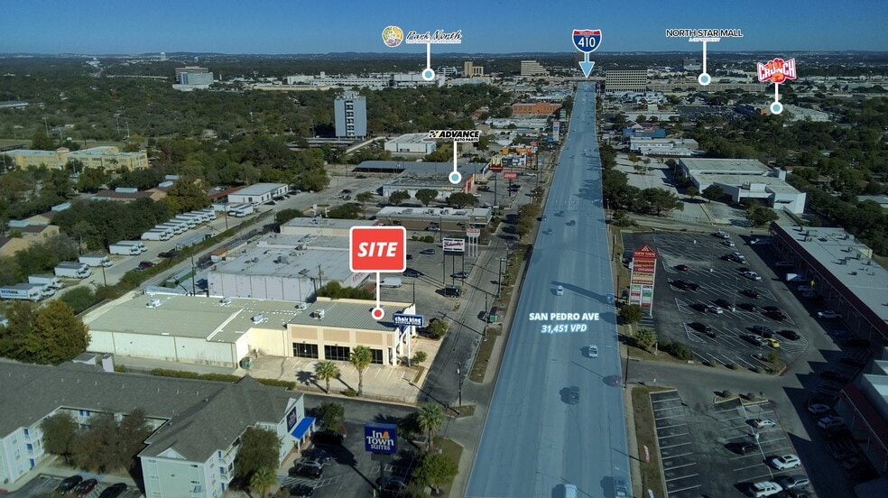 6931 San Pedro Ave, San Antonio, TX for lease - Aerial - Image 3 of 9