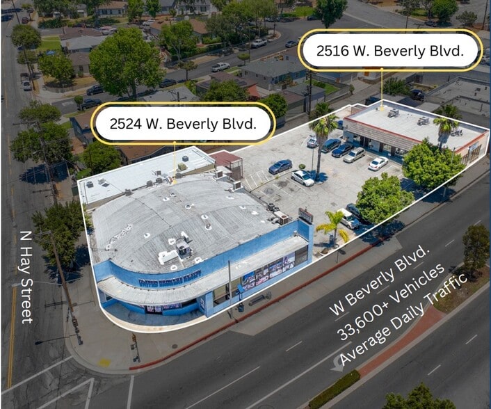 2516-2524 W. Beverly blvd, Montebello, CA for sale - Aerial - Image 2 of 21