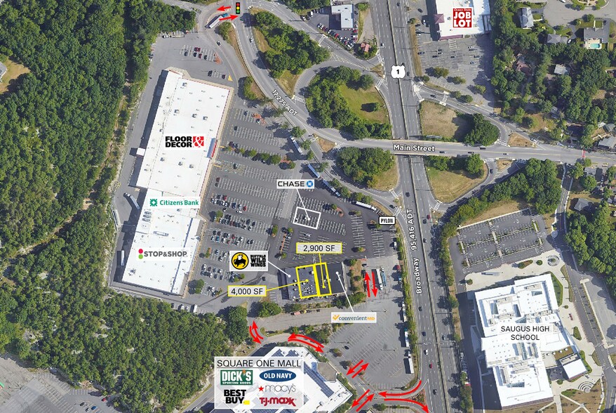 164-180 Main St, Saugus, MA for lease - Building Photo - Image 2 of 10