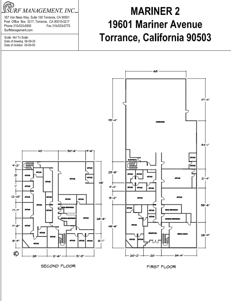 19601 Mariner Ave, Torrance, CA for lease Floor Plan- Image 1 of 1