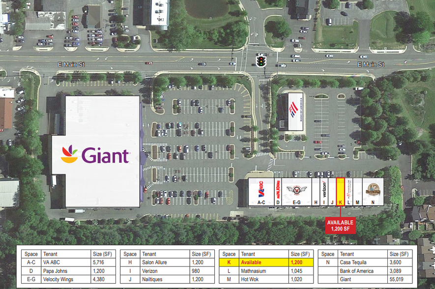 1020 E Main St, Purcellville, VA for lease - Site Plan - Image 3 of 3