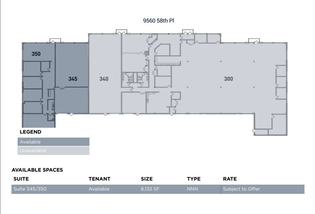 9560 58th Pl, Kenosha, WI for lease Floor Plan- Image 1 of 1