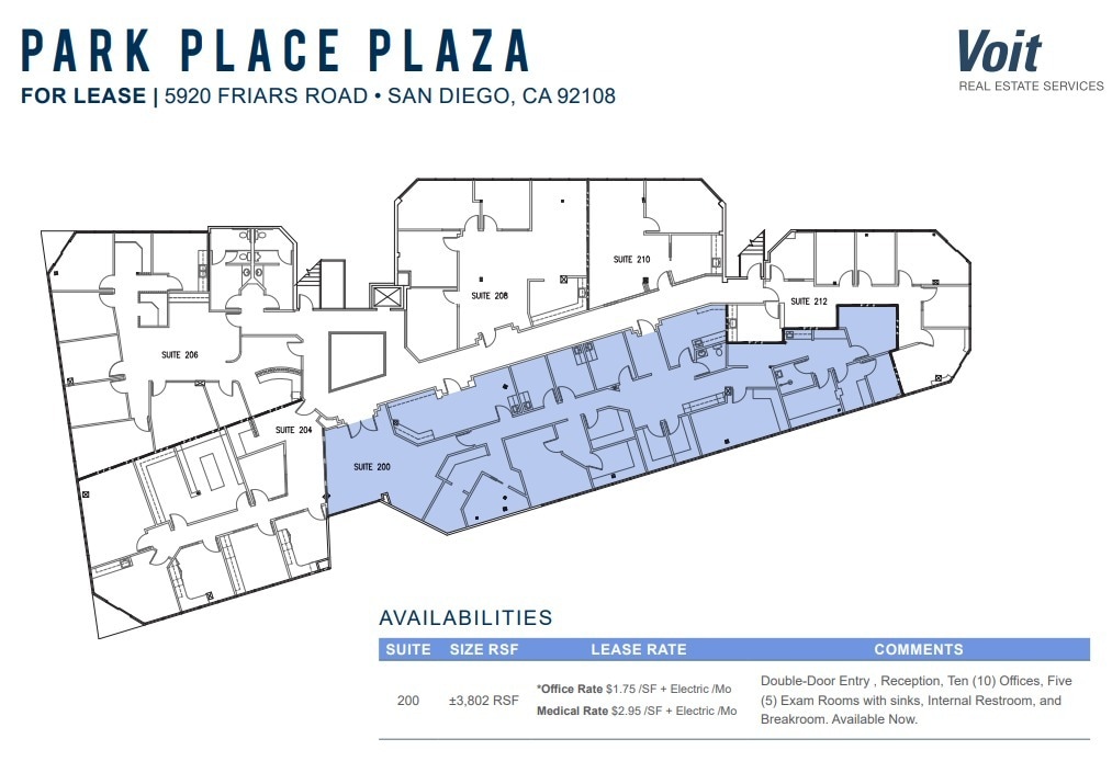 5920 Friars Rd, San Diego, CA for lease Floor Plan- Image 1 of 1
