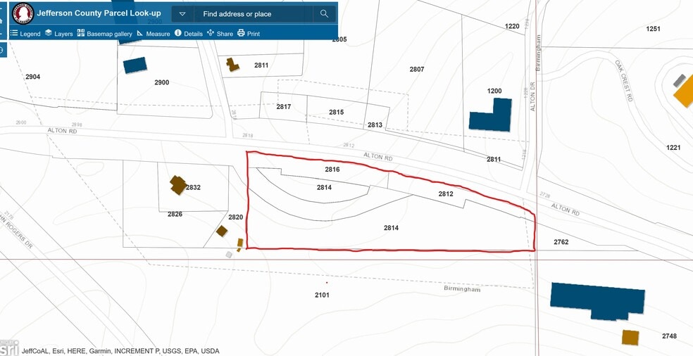 2804 Alton Road Rd, Birmingham, AL for lease - Plat Map - Image 1 of 3