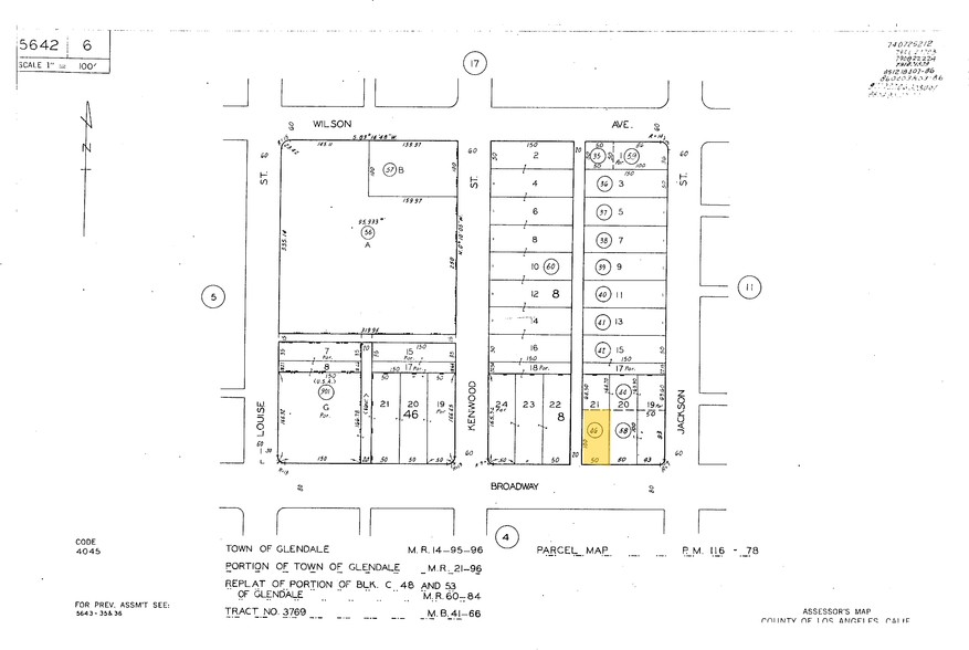 415 E Broadway, Glendale, CA for sale - Plat Map - Image 2 of 13