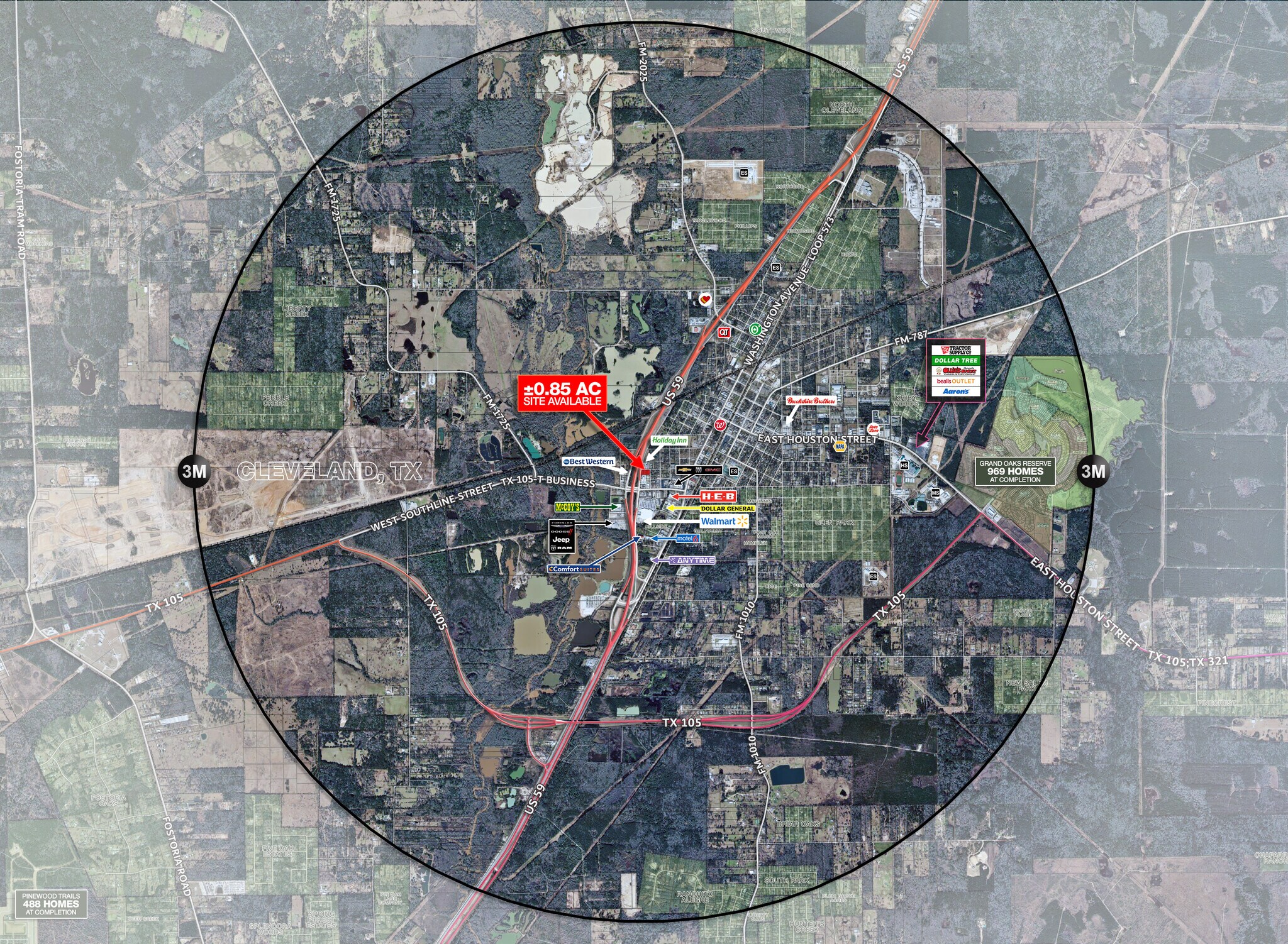 605 Lovett Ave, Cleveland, TX for sale Aerial- Image 1 of 1