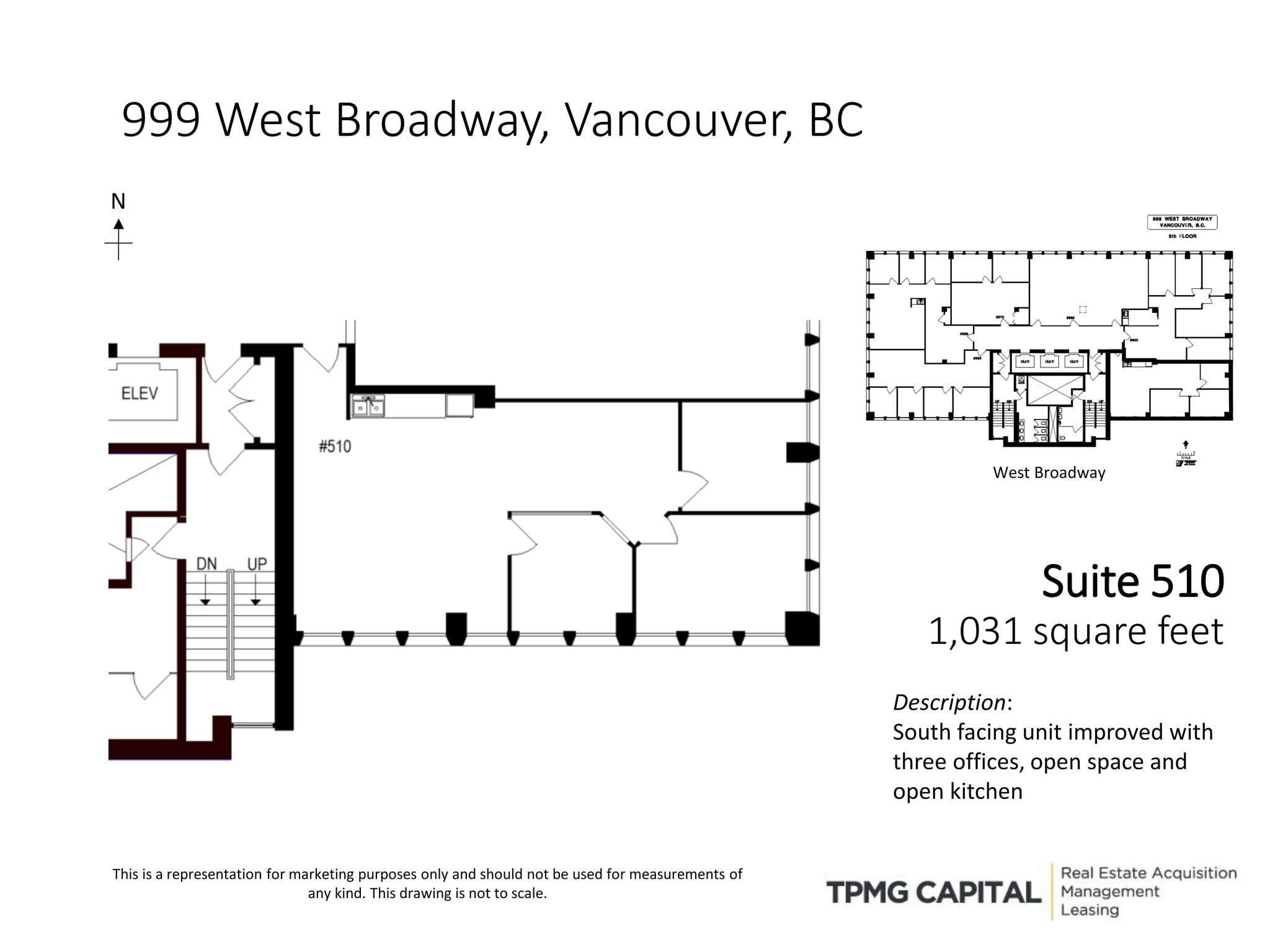 999 W Broadway, Vancouver, BC for lease Site Plan- Image 1 of 1