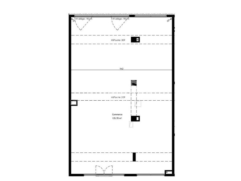 Retail in Lyon for lease - Floor Plan - Image 2 of 2