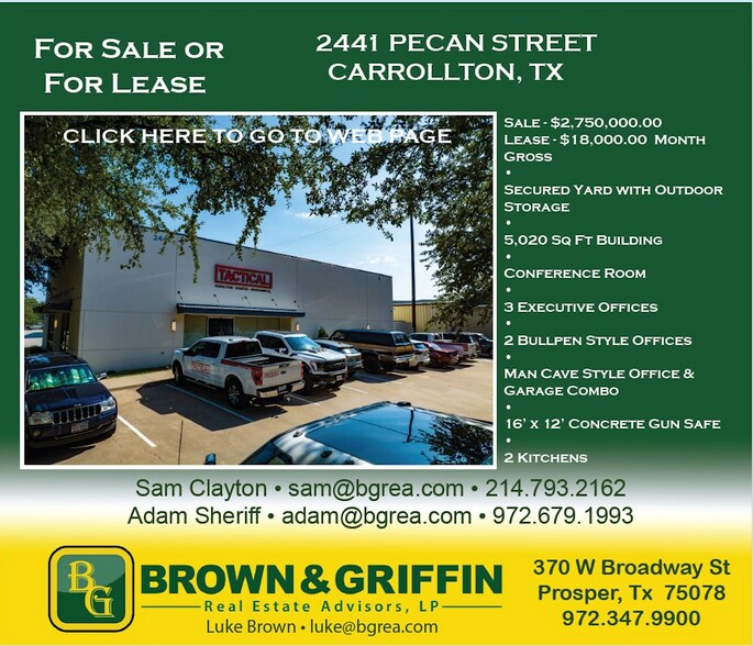 2441 Pecan St, Carrollton, TX for sale - Building Photo - Image 1 of 4