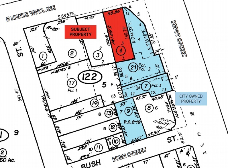 818 E Monte Vista Ave, Vacaville, CA for sale - Plat Map - Image 3 of 3