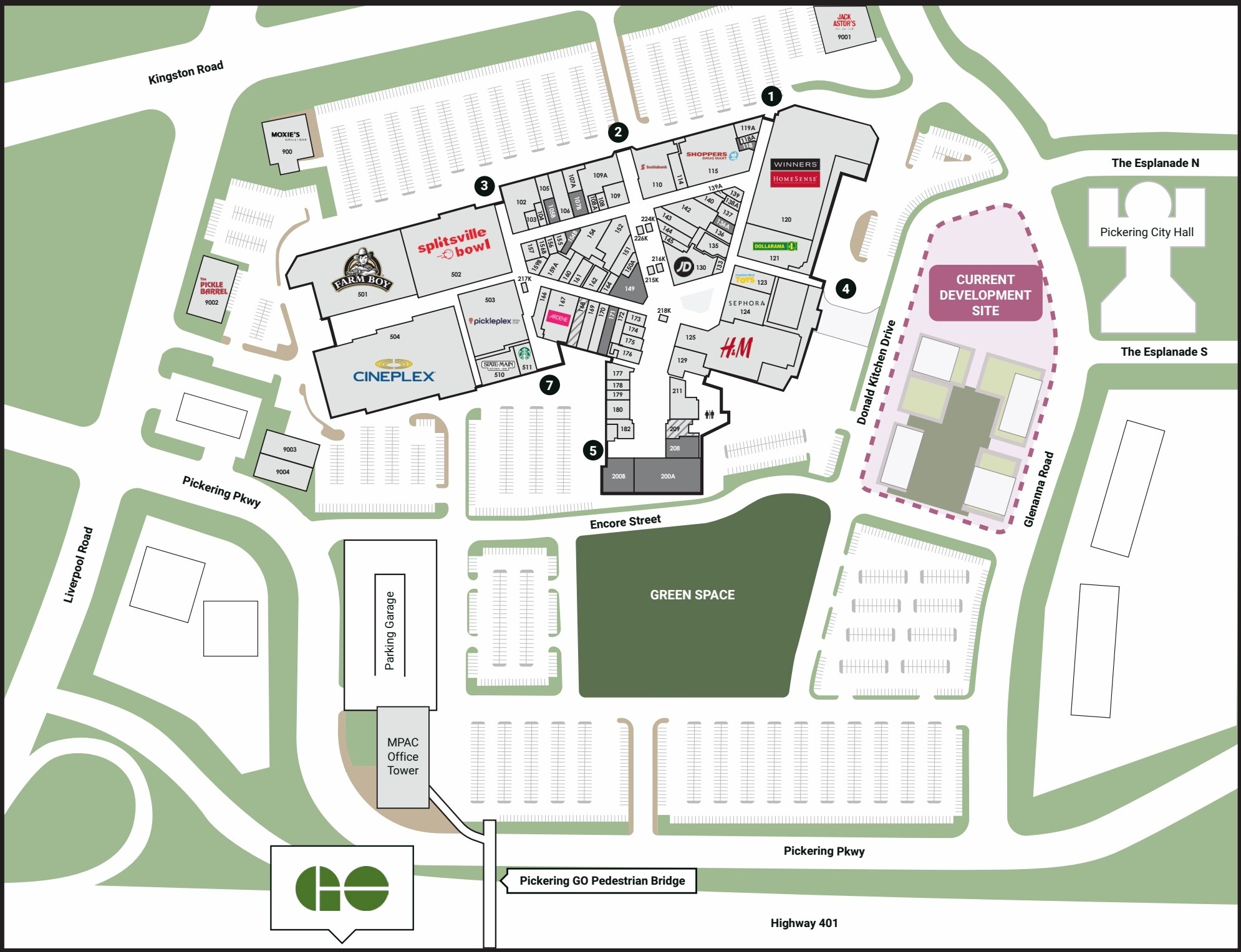 1355 Kingston Rd, Pickering, ON for lease Site Plan- Image 1 of 1