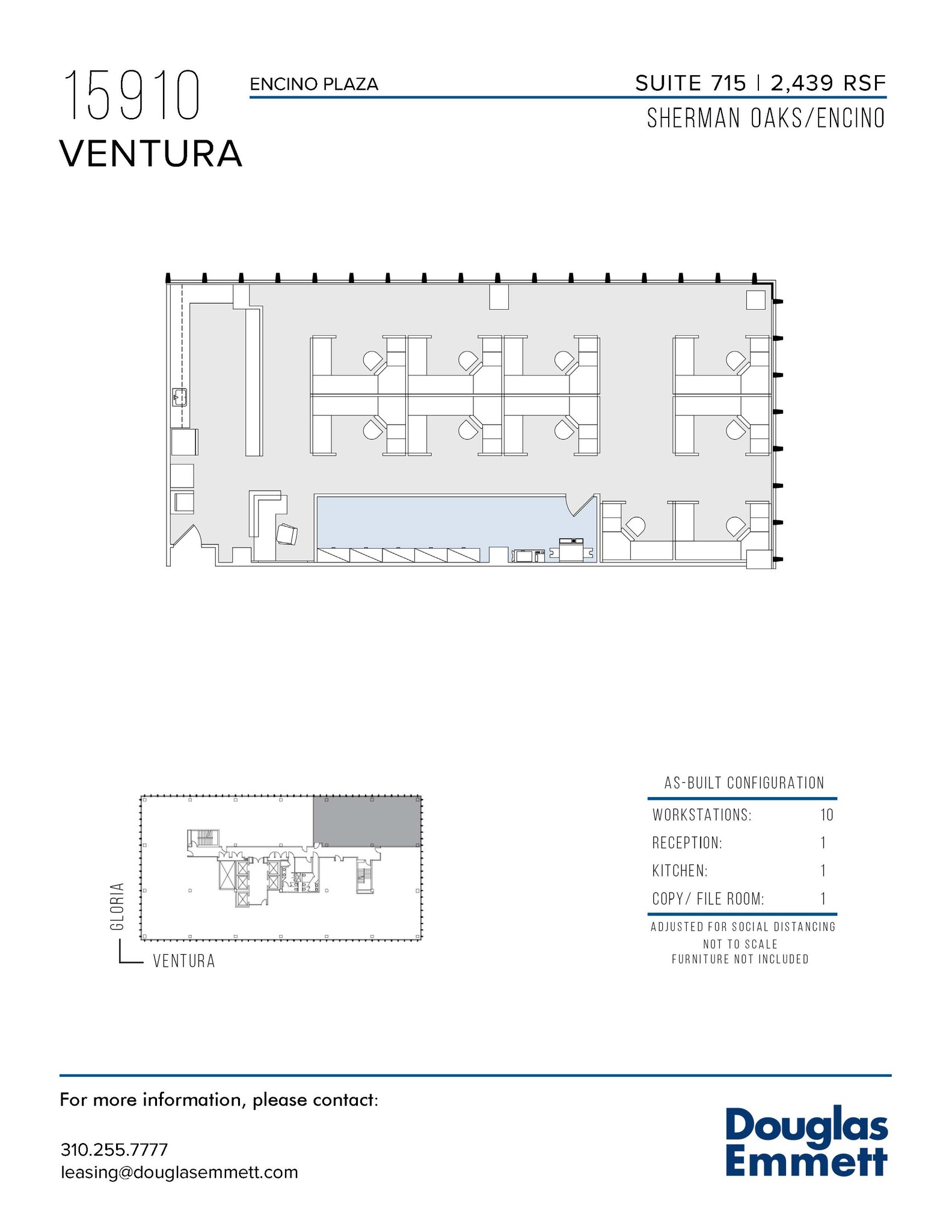 15910 Ventura Blvd, Encino, CA for lease Floor Plan- Image 1 of 1