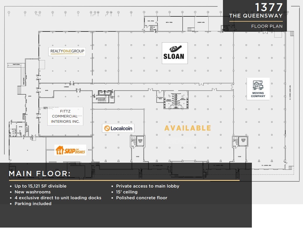 1377 The Queensway, Toronto, ON for lease Floor Plan- Image 1 of 1