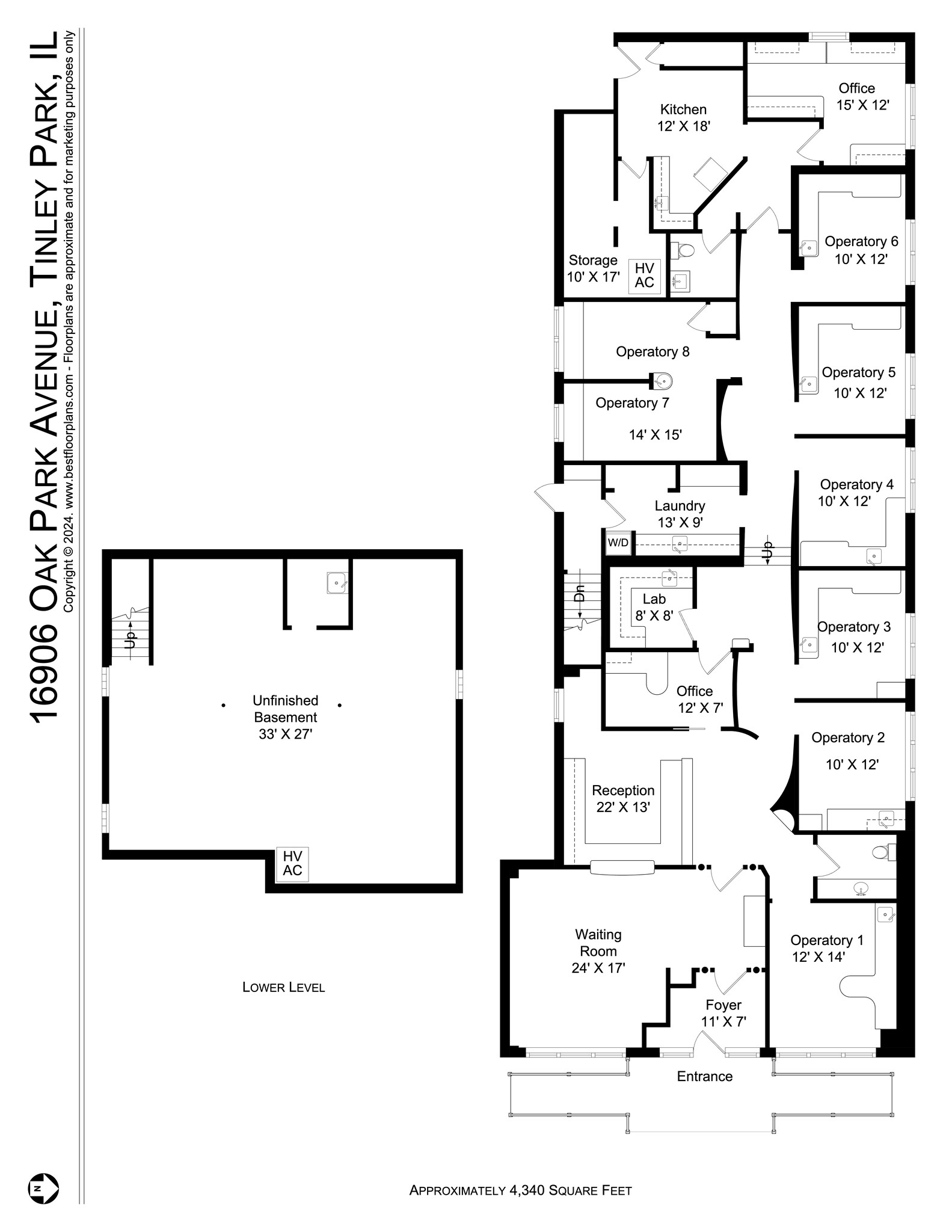 16906 S Oak Park Ave, Tinley Park, IL for lease Site Plan- Image 1 of 37