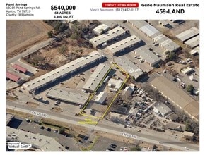 13216 Pond Springs Rd, Austin, TX - Aerial  map view