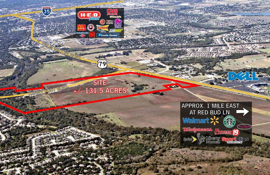 Hwy 79 & Kenny Fort Blvd, Round Rock, TX for sale - Primary Photo - Image 1 of 1