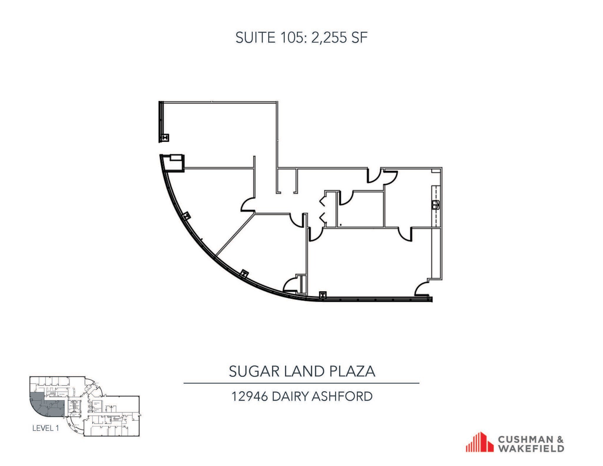 12946 Dairy Ashford Rd, Sugar Land, TX for lease Floor Plan- Image 1 of 1