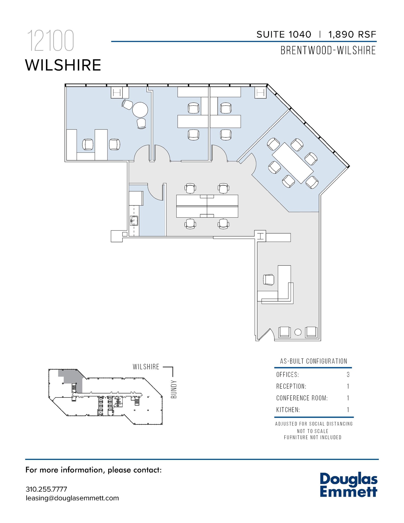 12100 Wilshire Blvd, Los Angeles, CA for lease Floor Plan- Image 1 of 1
